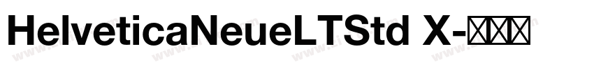 HelveticaNeueLTStd X字体转换